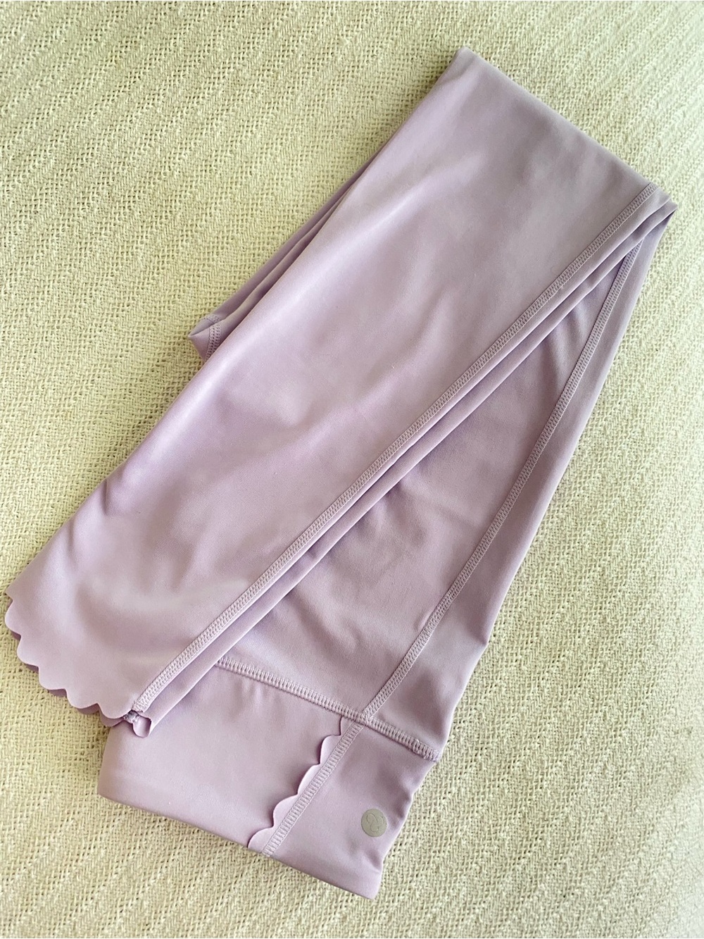 Zella Girls Lilac Scallop-Hem Leggings